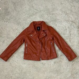 ArtClass Brown Faux Leather Jacket